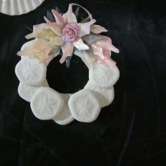 SET OF 6 SEASHORE DECORATIONS 5 ORNAMENTS 1 DISH - Picture 6 of 6